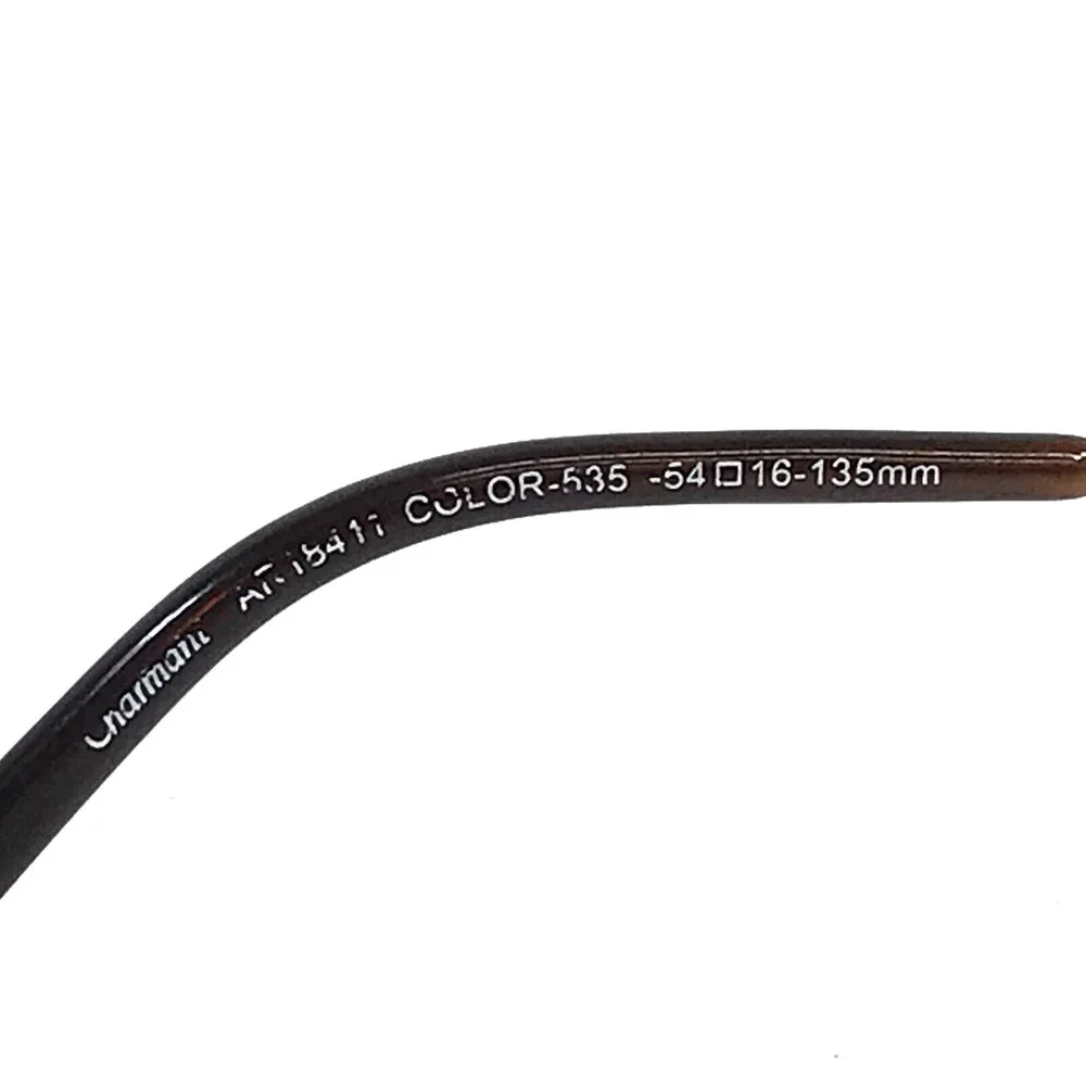 Aristar by Charmant Eyeglasses Frames AR18411 535 Brown Rectangle 54-16-135